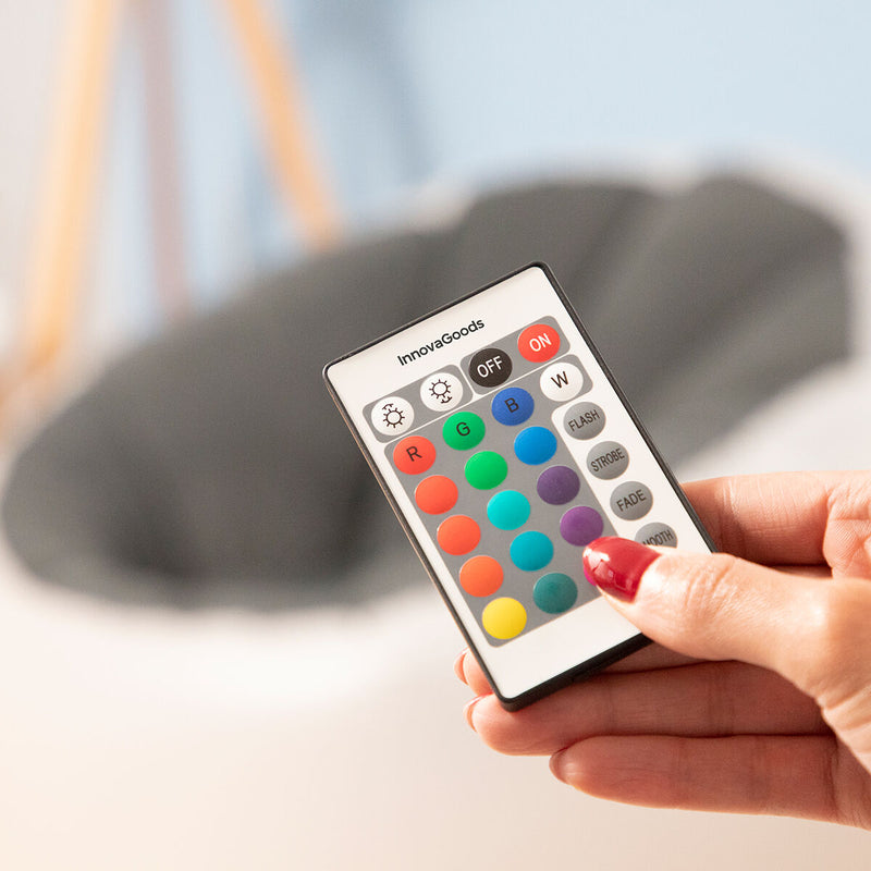 Innovagoods Sillón Hinchable Con LED Multicolor Y Mando Chight InnovaGoods