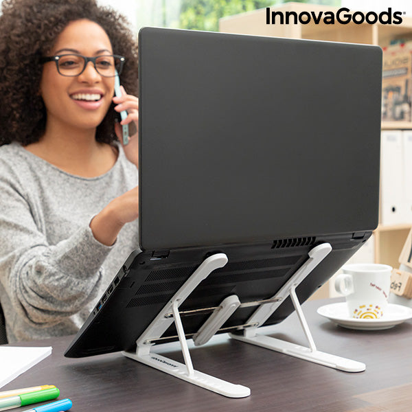 Innovagoods Soporte Plegable Y Regulable Para Portátil Flappot InnovaGoods