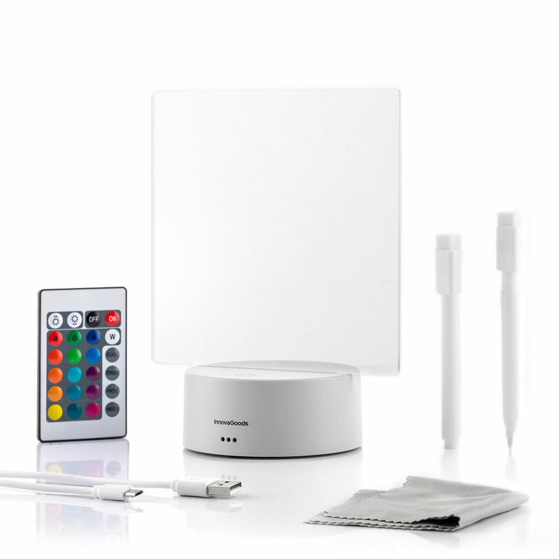 Innovagoods Tablero De Notas Y Mensajes LED Lemo InnovaGoods