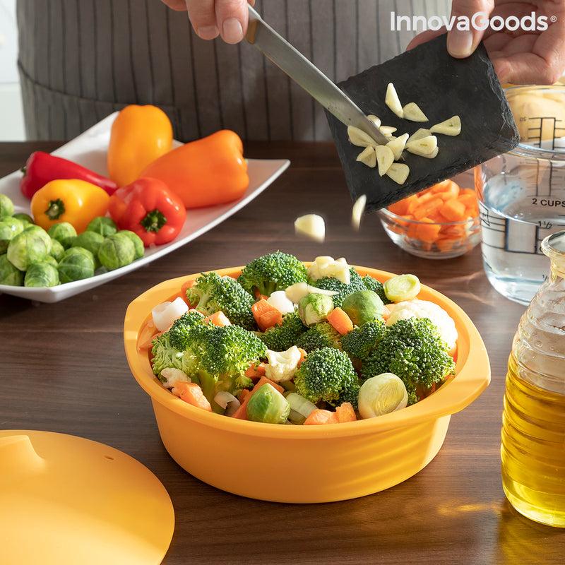 Innovagoods Vaporera De Silicona Multifunción Con Recetas Silicotte InnovaGoods