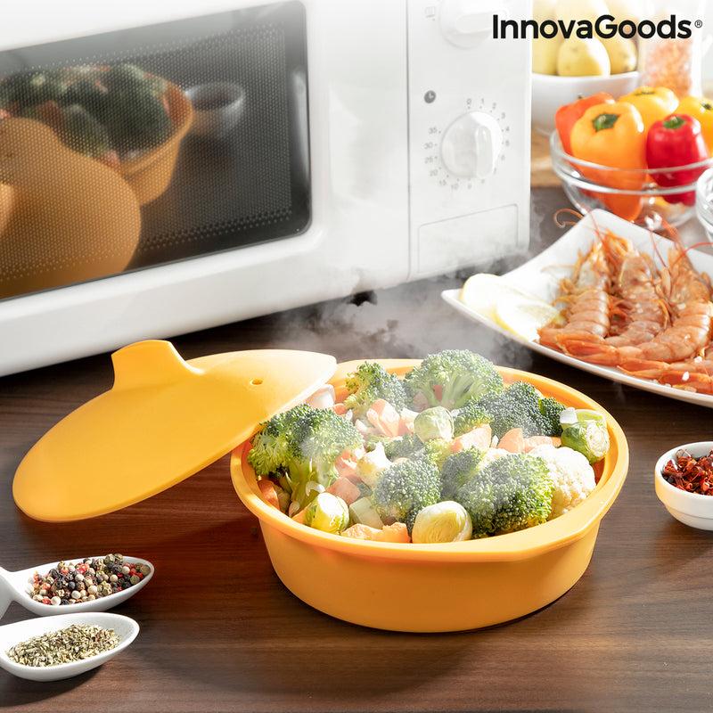 innovagoods Vaporera de Silicona Multifunción con Recetas Silicotte InnovaGoods