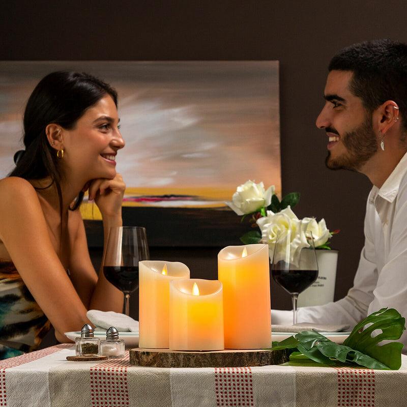 Innovagoods Velas LED Multicolor Efecto Llama Con Mando Lendles InnovaGoods 3 Unidades