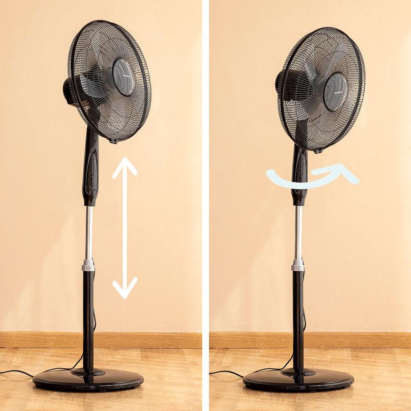 Innovagoods Ventilador De Pie Con Mando A Distancia InnovaGoods Airstreem Negro 45 W