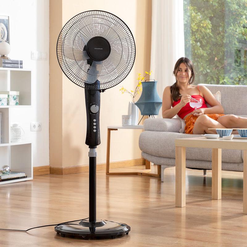innovagoods Ventilador de Pie InnovaGoods Breezinn Negro 45 W