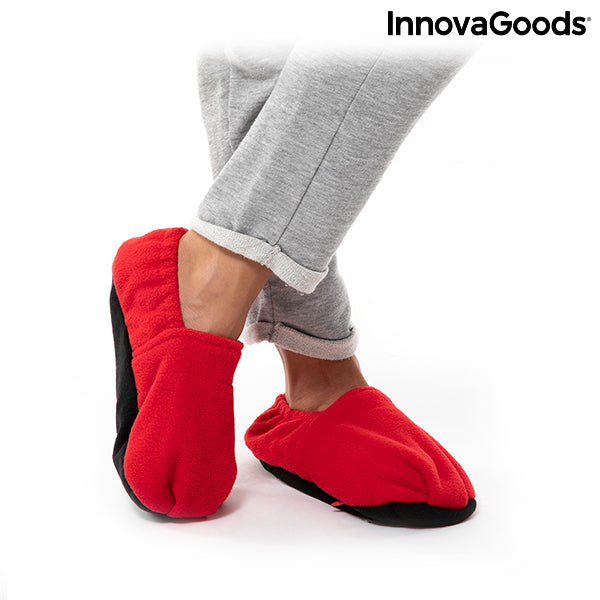 Innovagoods Zapatillas De Casa Calentables En Microondas InnovaGoods Rojo