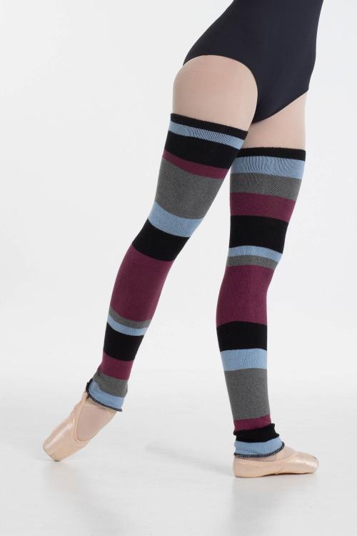 intermezzo Calentadores largos danza y ballet largos de rayas Intermezzo en algodón