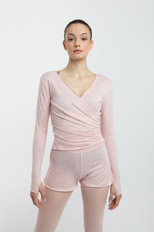 intermezzo Camiseta básica danza cruzada de manga larga de Viscosa Intermezzo