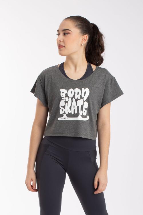 Intermezzo Camiseta Corta Davinia "Born To Skate" De Intermezzo Para Patinaje Sobre Hielo