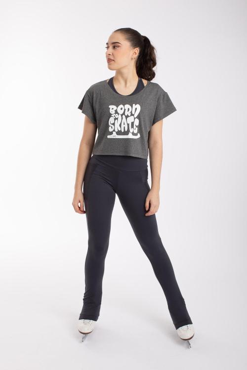 intermezzo Camiseta corta Davinia "Born to Skate" de Intermezzo para patinaje sobre hielo