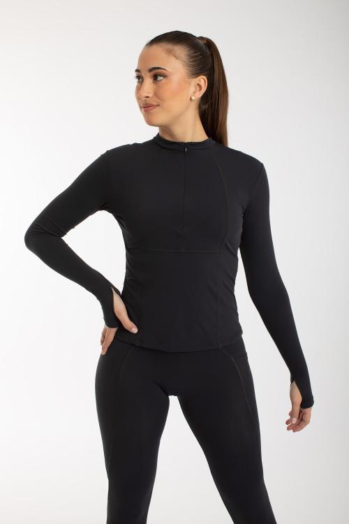 intermezzo Camiseta Polar Diamond con Cremallera y Interior Afelpado para Patinadoras