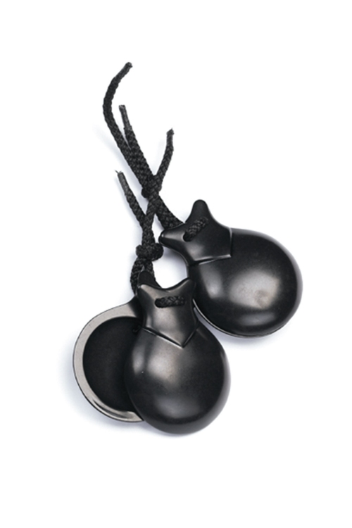 intermezzo Castañuelas de Fibra en color negro para Principantes de Intermezzo de Flamenco y Danza Española
