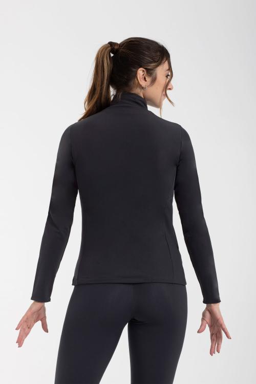 Intermezzo Chaqueta Afelpada Negra Básica De Patinaje Intermezzo