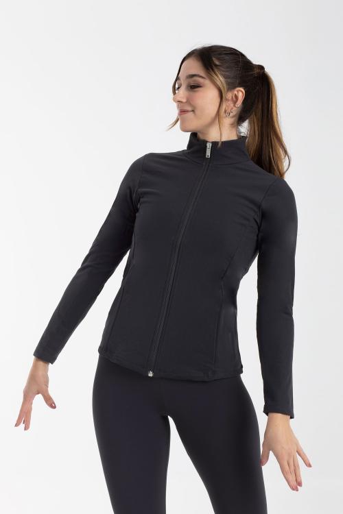 intermezzo Chaqueta Afelpada Negra Básica de Patinaje Intermezzo