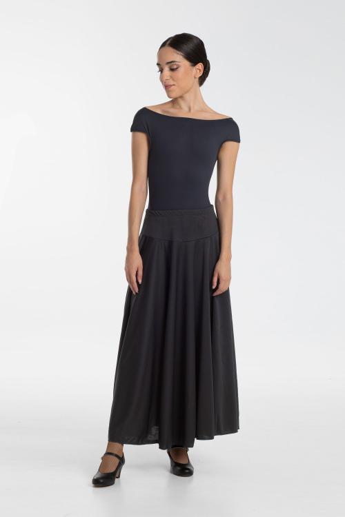 intermezzo Falda larga Negra Mujer Flamenco Básica de Intermezzo danza para ensayo