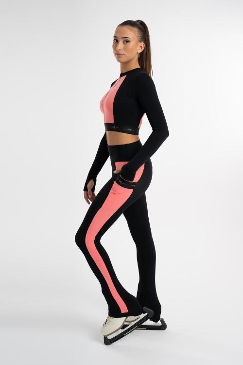 Intermezzo Leggings Cubretalón Bea Bicolor Con Interior Afelpado Patinaje Artístico Intermezzo
