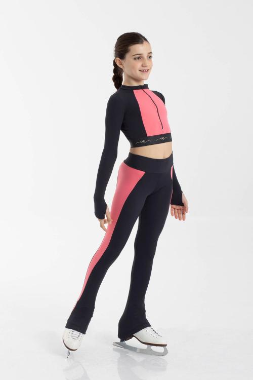 Intermezzo Leggings Cubretalón Bea Bicolor Con Interior Afelpado Patinaje Artístico Intermezzo