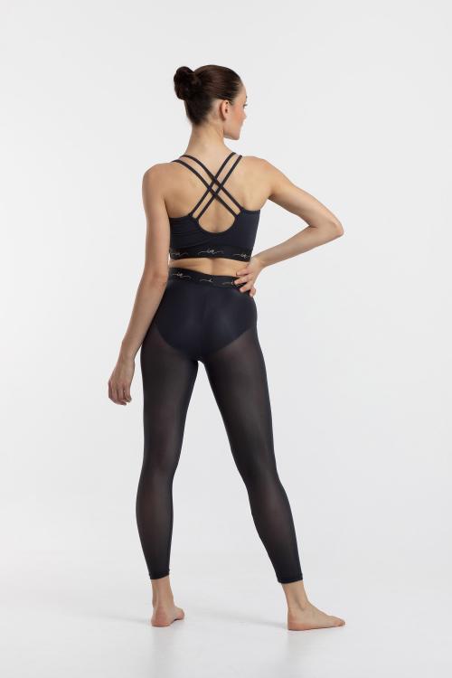 Intermezzo Leggings Semi Transparentes Con Goma En La Cintura Intermezzo Ballet Danza