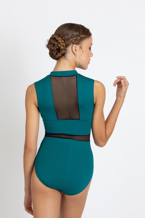 Intermezzo Maillot Ballet Con Cuello Alto Y Cremallera Sin Mangas Intermezzo