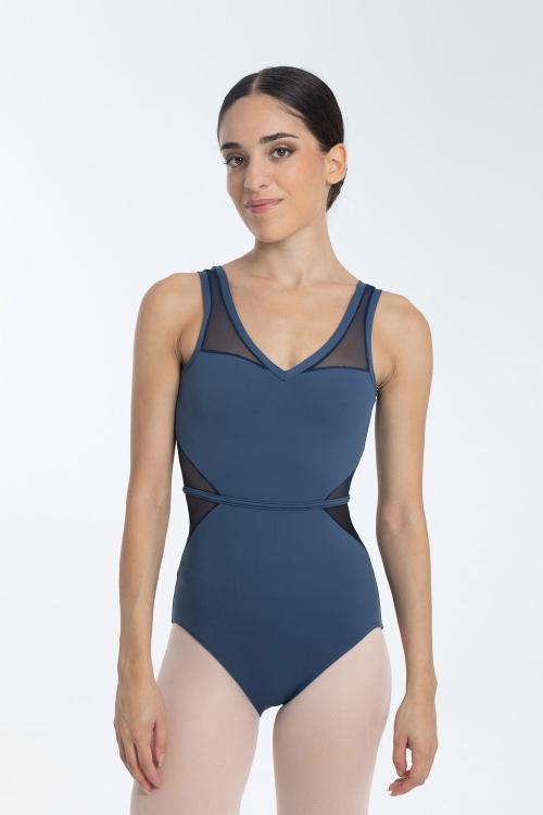 intermezzo Maillot ballet tirantes escote en pico y malla en la cintura Intermezzo