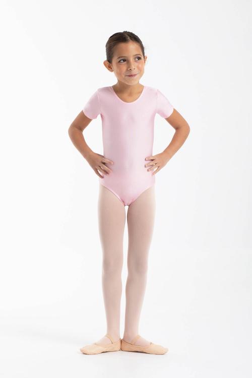 intermezzo Maillot Básico de manga corta tejido Licra brillante de Intermezzo danza ballet