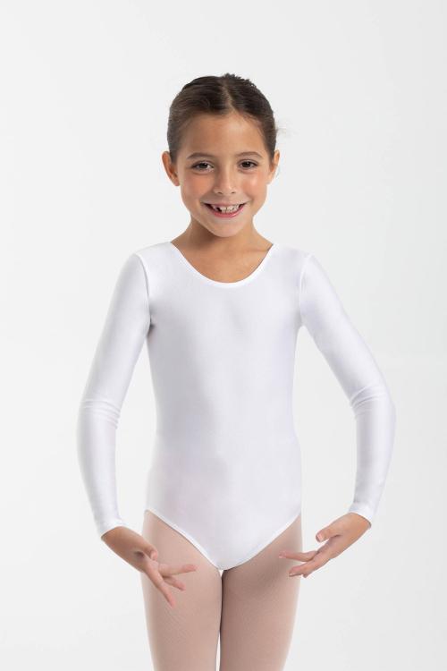 intermezzo Maillot Básico de manga larga tejido Licra brillante de Intermezzo danza ballet