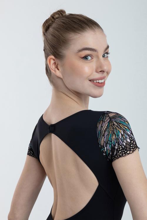 Intermezzo Maillot Carlota Mangas De Blonda De Colores Para Ballet Y Danza Intermezzo