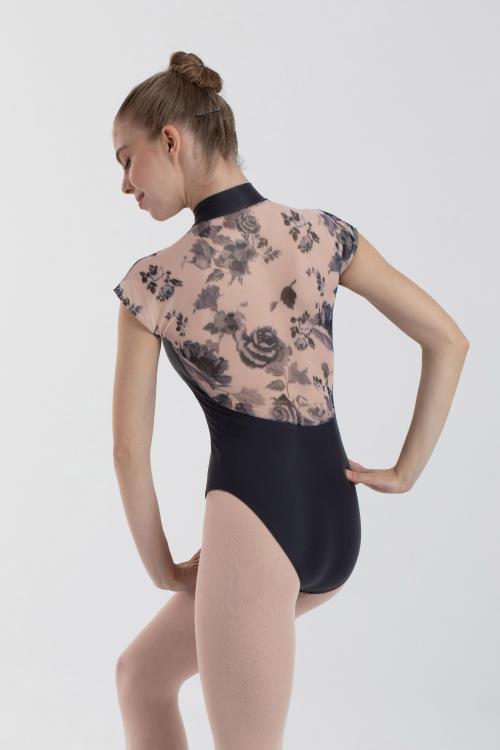 Intermezzo Maillot Cindy Con Tul Floral Estampado Lycra Reciclada Intermezzo Ballet Danza