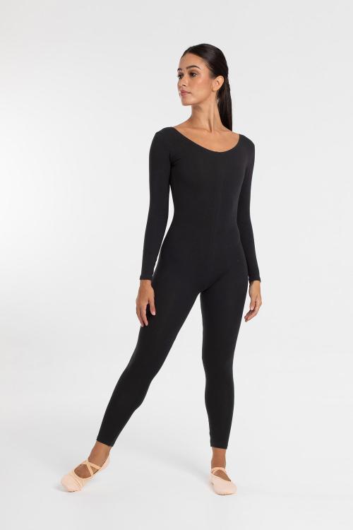 intermezzo Mono Negro Básico de Algodón Orgánico Manga larga de Intermezzo danza