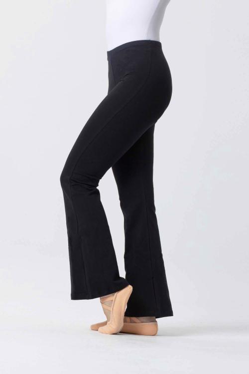 Intermezzo Pantalón Flare Negro Cintura Media Con Tejido Algodón Orgánico De Intermezzo