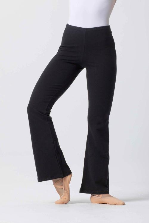 intermezzo Pantalón Flare negro cintura media con tejido Algodón Orgánico de Intermezzo