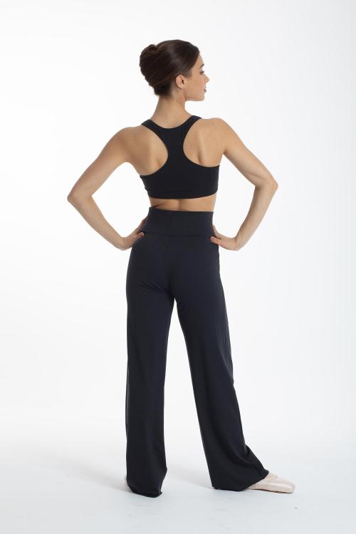 Intermezzo Pantalón Wide Leg De Cintura Alta Con Tejido Elástico Supplex® De Intermezzo