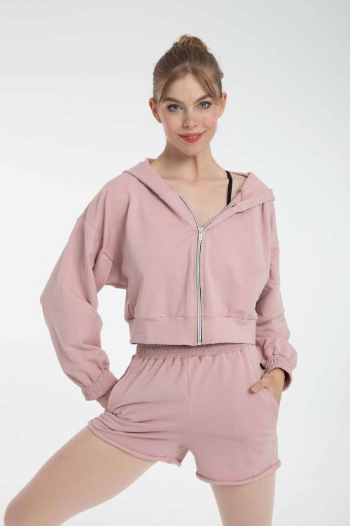 Intermezzo Short Holgado Azur En Tejido De Felpa Intermezzo Danza