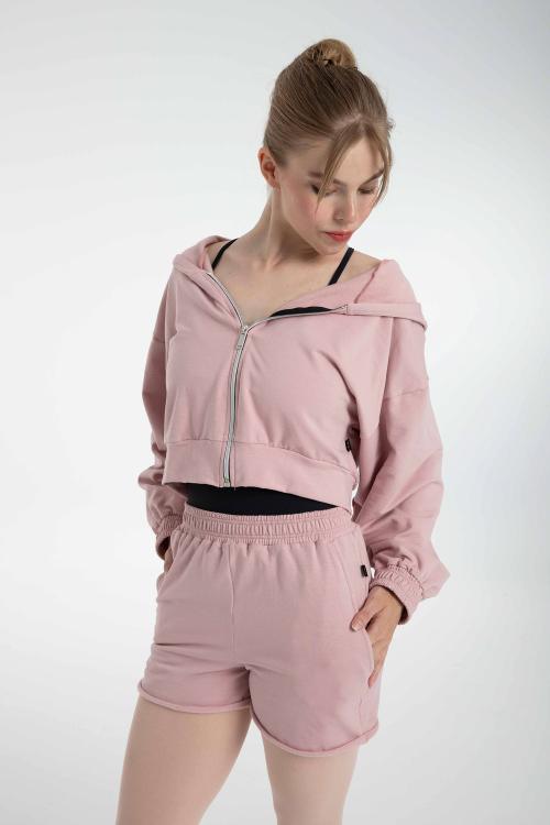 Intermezzo Short Holgado Azur En Tejido De Felpa Intermezzo Danza