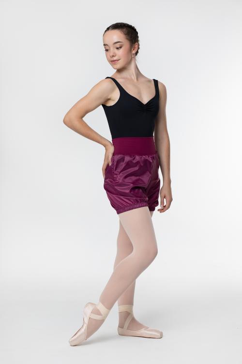 intermezzo Shorts de calentamiento efecto sauna con bolsillos de Intermezzo para ballet