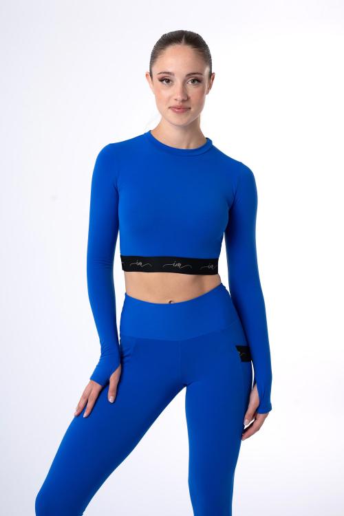 intermezzo Top Amoli afelpado de manga larga de Patinaje Artístico Intermezzo