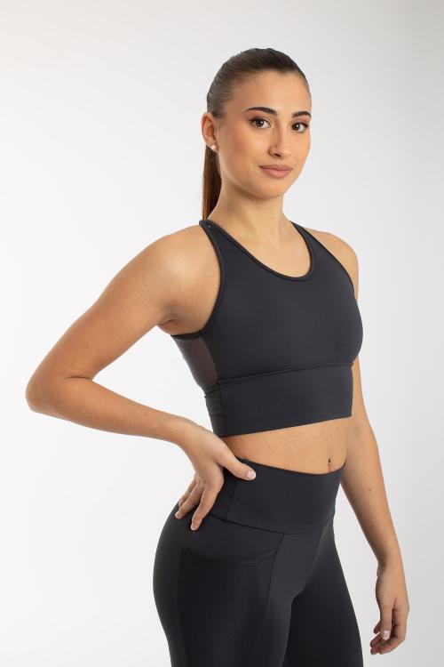 intermezzo Top deportivo Dharma con transparencias y doble tirante de Intermezzo danza jazz patinaje