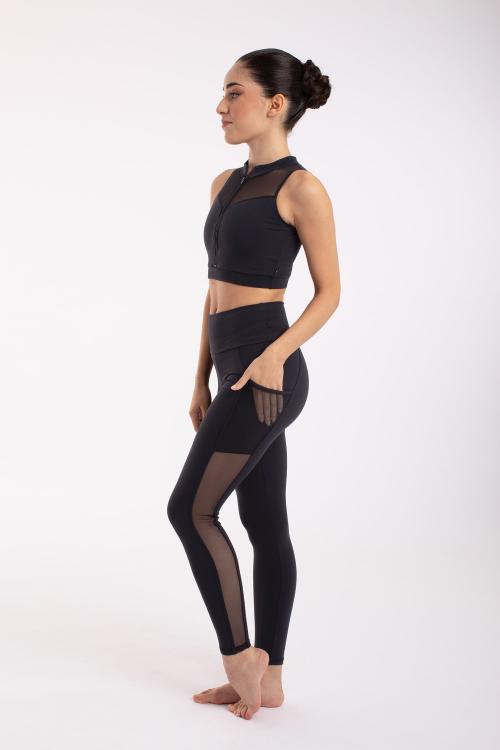 Intermezzo Top Deportivo Mao Con Cremallera De Intermezzo Tejido Elástico Supplex®