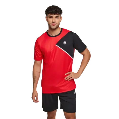 j'hayber Conjunto de hombre Half Diamon rojo