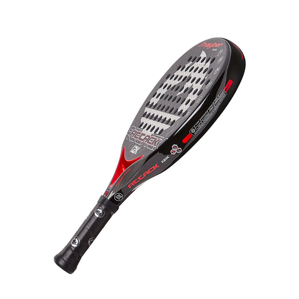 J'hayber Pala De Pádel ATTACK-12K Negra Y Plata