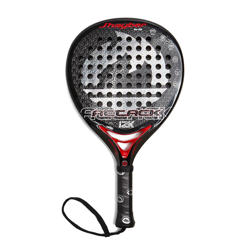 j'hayber Pala de pádel ATTACK-12K negra y plata