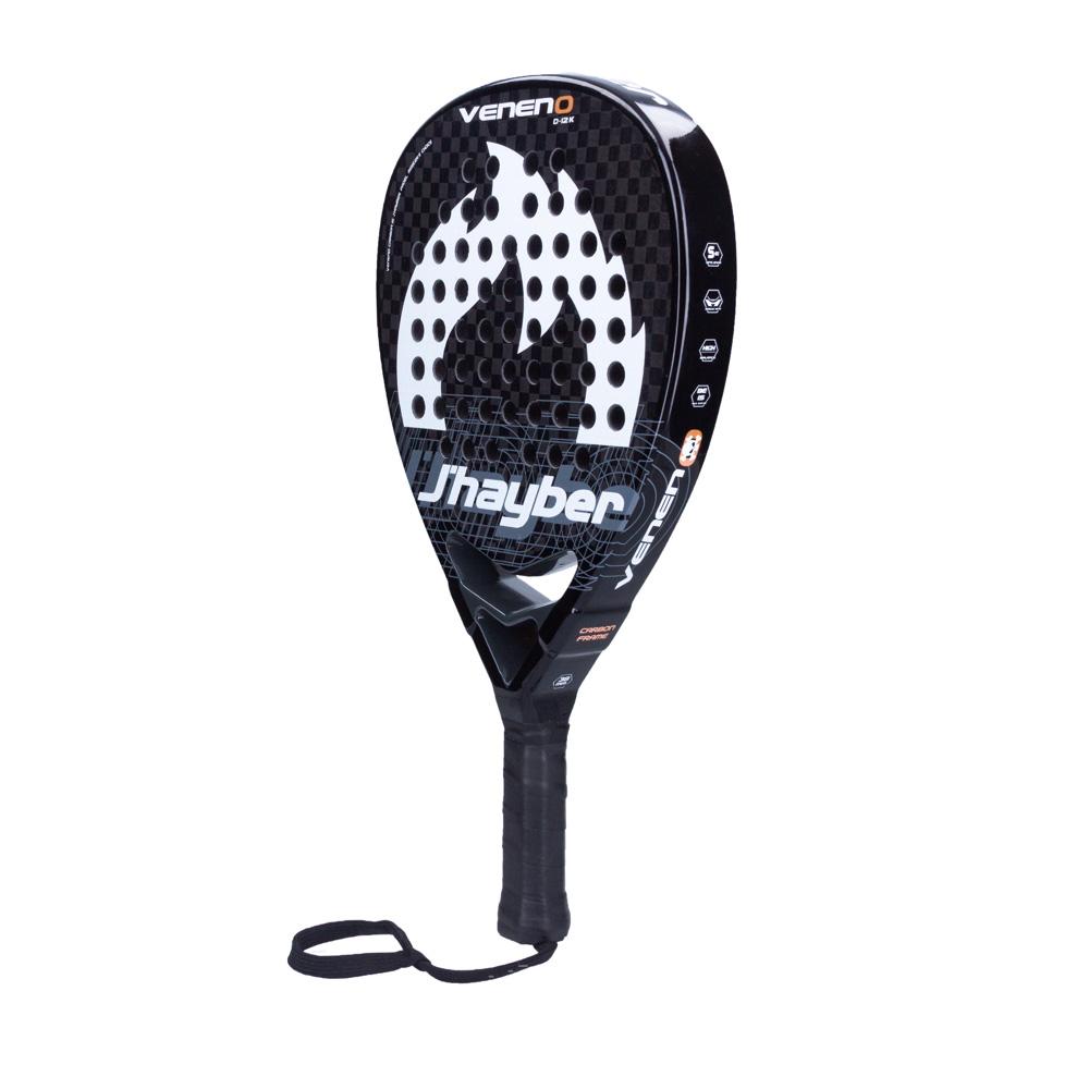 J'hayber Pala De Pádel VENENO-12K Negra Y Blanca