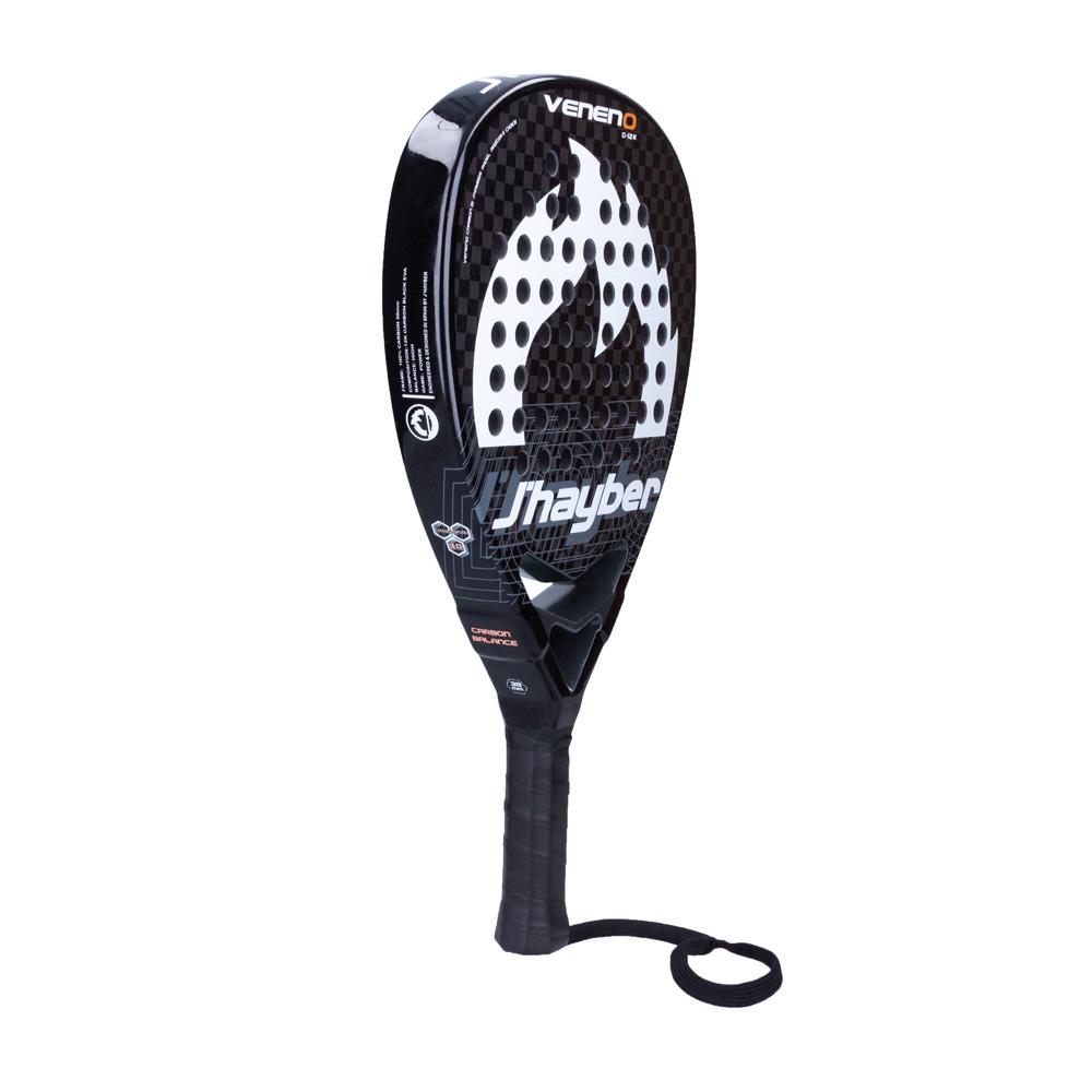 J'hayber Pala De Pádel VENENO-12K Negra Y Blanca