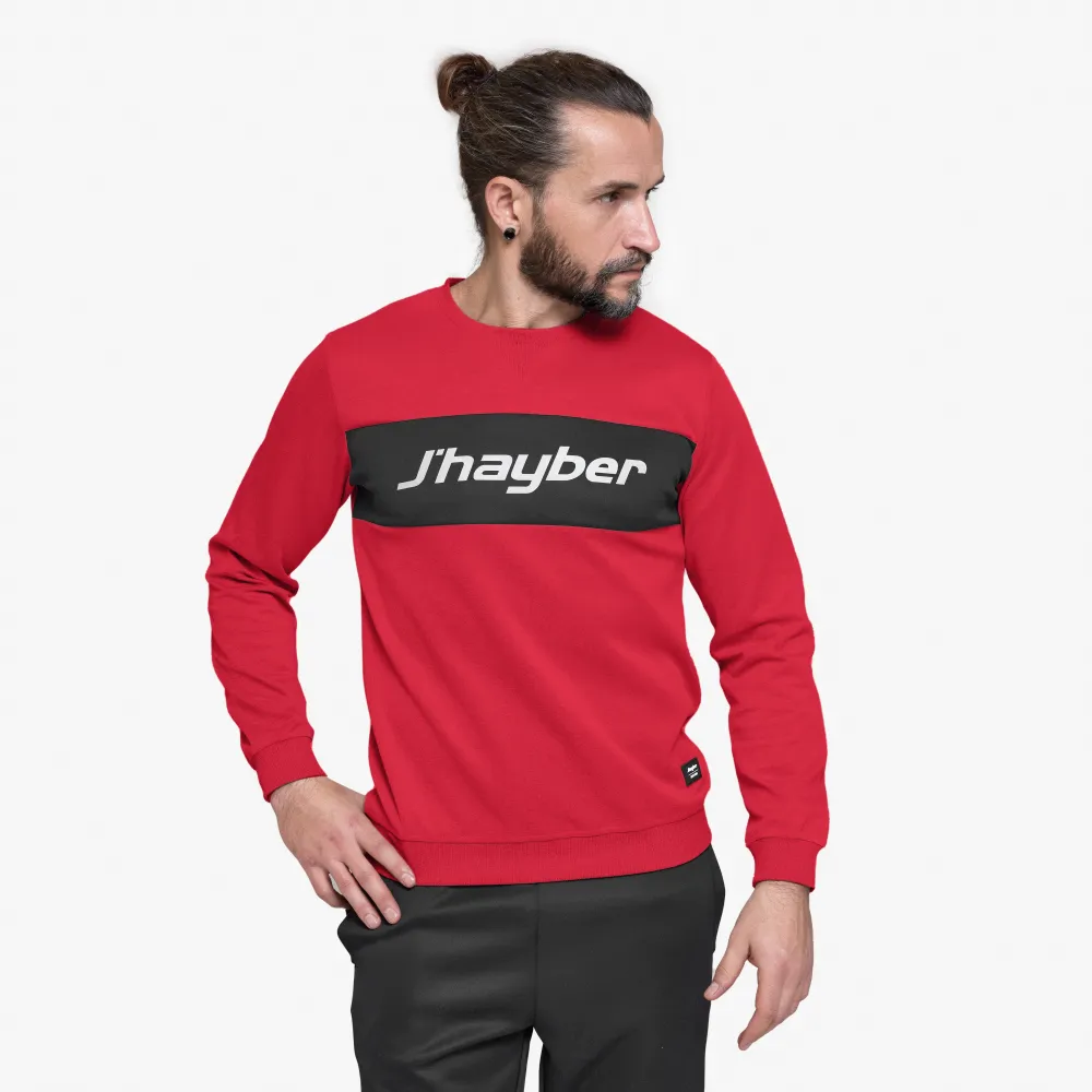 J'hayber Sudadera De Hombre ESSENTIAL Rojo Y Negro