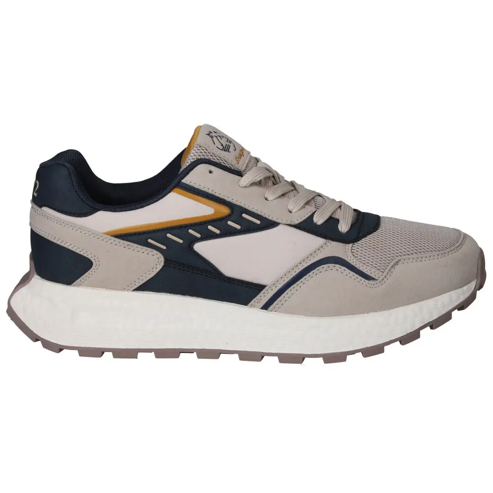 j'hayber Zapatillas de Hombre Chamba Beige y Azul