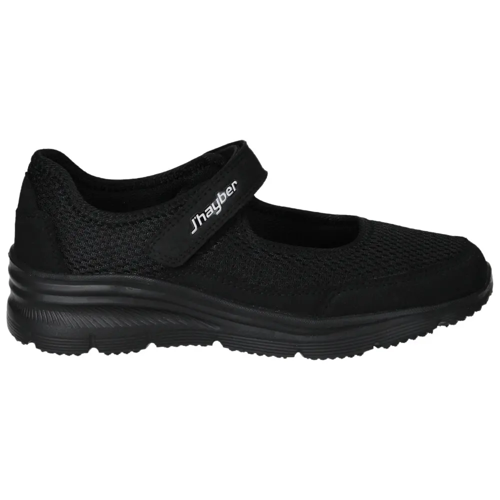 j'hayber Zapatillas cómodas de mujer Chechena negro