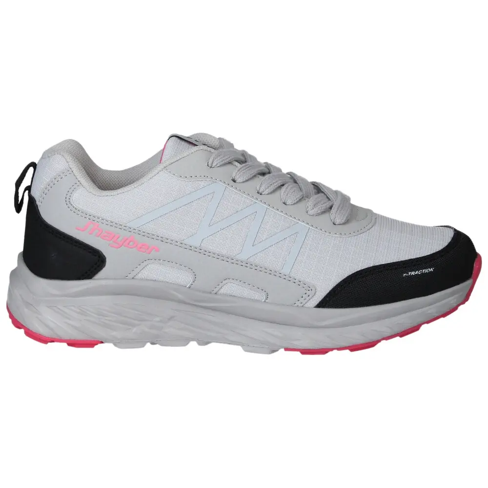 j'hayber Zapatillas de running para mujer Recibo gris