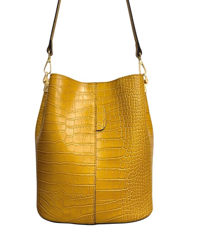 jolie jolie Bolso bucket mostaza