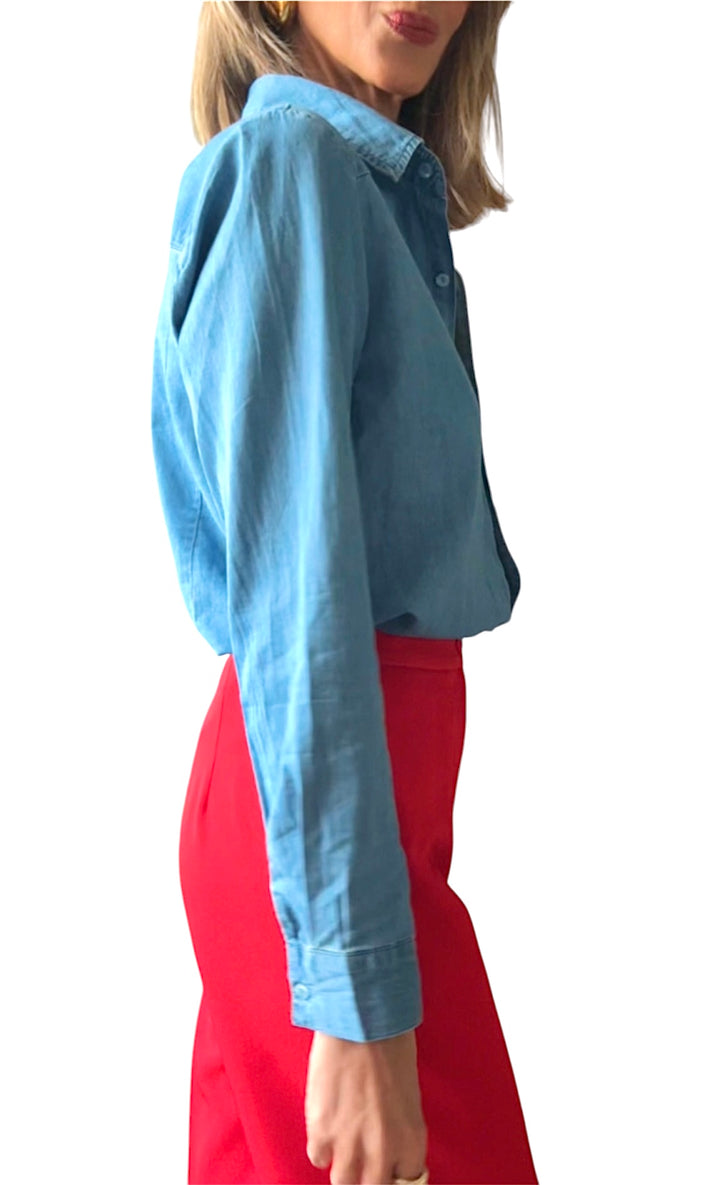 Jolie Jolie Camisa Denim Tejido Fino