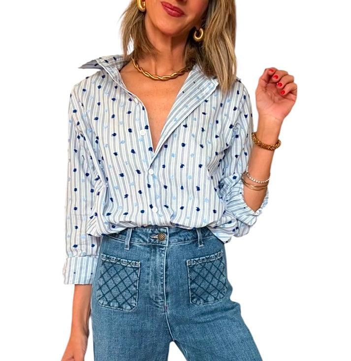 jolie jolie Camisa Leonor azul