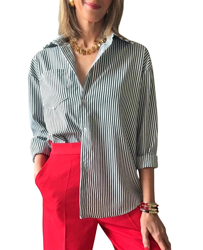 Jolie Jolie Camisa Rayas Blanco&negro